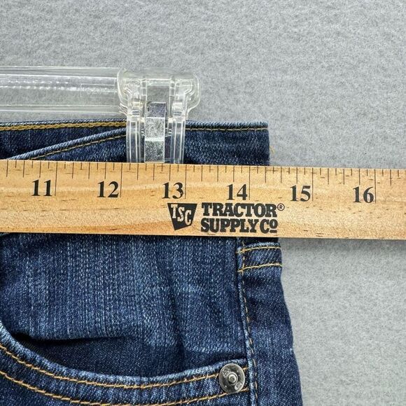 AG Adriano Goldschmied Womens Blue The Stevie Slim Straight Low Rise Jeans Size - Picture 7 of 11